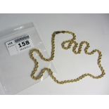 9ct gold rope twist necklace hallmarked approx 6.
