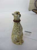 Halcyon Days porcelain Cheetah scent bottle 7cm