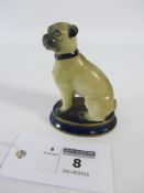 Halcyon Days porcelain Hogarth's Pug 'Trump' 8cm