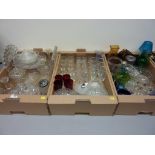 Set of six retro Goldwell Snowball glasses, Wills's Woodbines ash tray,