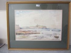 Scarborough South Bay watercolour signed Edward H Simpson 1980 33cm x 53cm