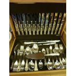 Canteen of silver-plated cutlery in presentation case