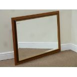 Rectangular bevel edge mirror, 103cm x 74cm,
