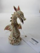 Halcyon Days porcelain Dragon scent bottle 10cm