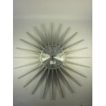 Retro Verichron starburst wall clock,