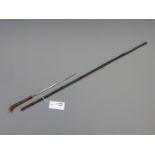 Victorian bamboo Swordstick,