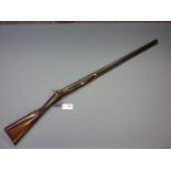 Early 19th century English Mortimer of London 18 bore (approx) percussion sporting gun,