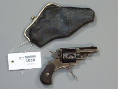19th/20th  century Lady's Belgian .320 centre fire five shot pocket revolver, 4.