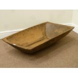 Waxed beech rustic trough