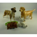 Beswick labrador, boxer,