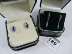 Two pairs of ear-rings stamped 925