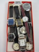 Collection of gents wristwatches