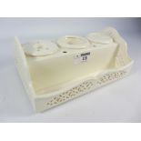 Leeds creamware inkstand