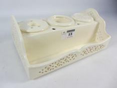 Leeds creamware inkstand