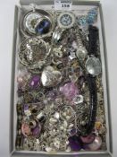Costume jewellery and watches in one box