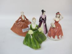 Four Coalport figures 'Andrea', 'Lindsay',