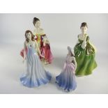 Royal Doulton figurines - Fleur HN2368, Southern Belle HN2229,