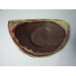 Studio pottery - Ruby and Reene (Darlington) dish L28cm