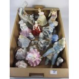 Ceramic figurines in one box