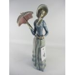 Lladro lady with a parasol