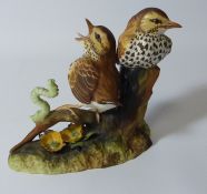 Royal Crown Derby 'Thrush Chicks' group