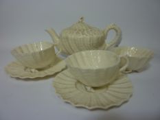 Belleek conch shell tea pot,