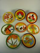 Set of eight Wedgwood for Bradford Exchange limited edition 'The Bizarre World of Clarice Cliff'