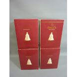 Four limited edition Bells Christmas Scotch Whisky decanters 2000