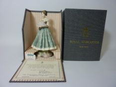 Limited edition Royal Worcester figure 'Caroline' from the Victorian Series modelled by Ruth Esther