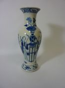 19th century Chinese blue and white vase,
