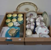 Royal Winton sundae bowls, Meakin tea ware, Royal Doulton jug, Coalport dish etc,