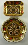 Two Royal Crown Derby pin trays, both pattern no.