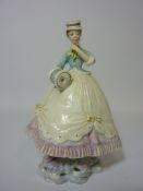 Limited edition Royal Worcester figure 'Lisette' from the Victorian Series modelled by Ruth Esther