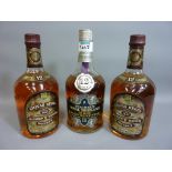 Two bottles Chivas Regal blended whisky 12yo and bottle Teacher's blended whisky 12yo (3)