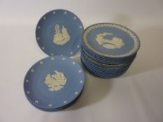 Collection of Wedgwood Christmas plates dating from 1969 and 6 plates commemorating American