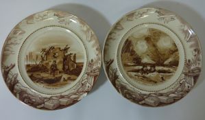 Two Grimwades Bruce Bairnsfather plates D18.5cm  Condition Report One plate is chipped