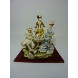 Limited edition Royal Worcester figure group 'The Tea Party' from the Victorian Series modelled by