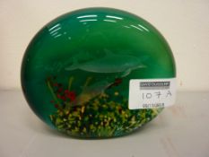 Caithness 'Dolphin Duet' limited edition paperweight no.