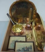 Copper posser H32cm, eastern brass trays,