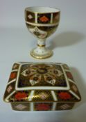 Royal Crown Derby goblet, pattern no. 1128, dated 1968 H12.