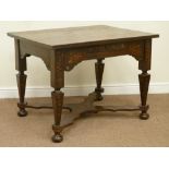 19th century Dutch walnut centre table,