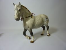 Beswick dapple grey shire horse H25cm