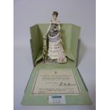 Limited edition Royal Worcester figure 'Louisa' from the Victorian Series modelled by Ruth Esther