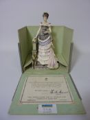 Limited edition Royal Worcester figure 'Louisa' from the Victorian Series modelled by Ruth Esther