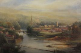 Frederick William Booty (British 1840-1924): Richmond Yorkshire, watercolour signed and dated 1919,