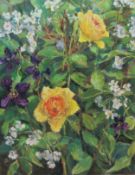 Catherine Tyler (British 1949-): 'Yellow Roses',