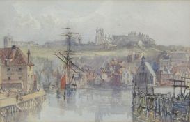 Mary Weatherill (British 1834-1913): 'Whitby from the Station', watercolour,