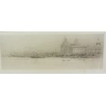 William Walcott (Scottish/Russian 1874-1943): 'The Mersey', etching signed in pencil,