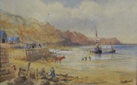 Frederick William Booty (British 1840-1924): 'The Cobble Landing' & 'North Landing Flamborough',