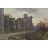 Ernest William Haslehust (British 1866-1949): 'Windsor Castle - North Terrace and Winchester Tower',